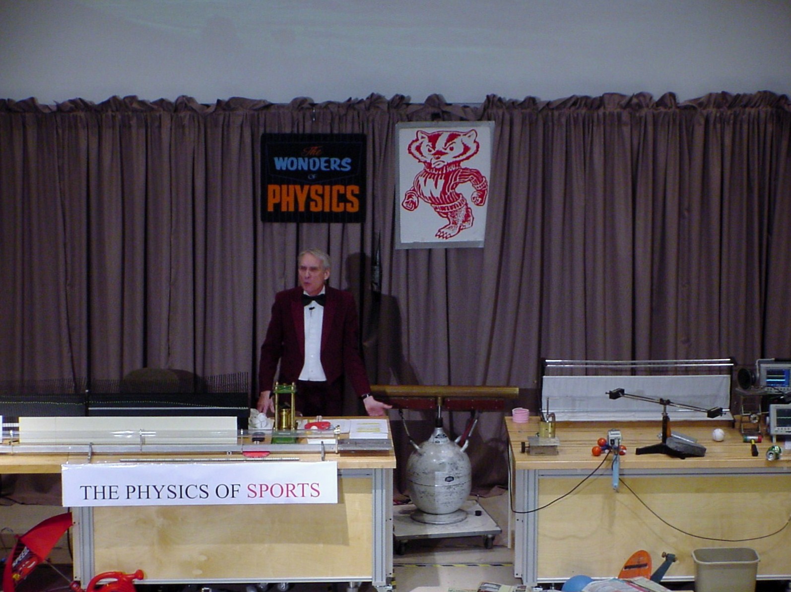 Man presenting on stage