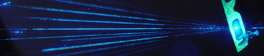 Blue Lines of Light