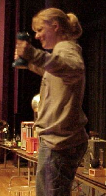 Instructor demonstrating weight movement
